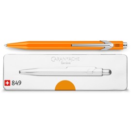 Penna a sfera Caran D'Ache 849 Pop arancione