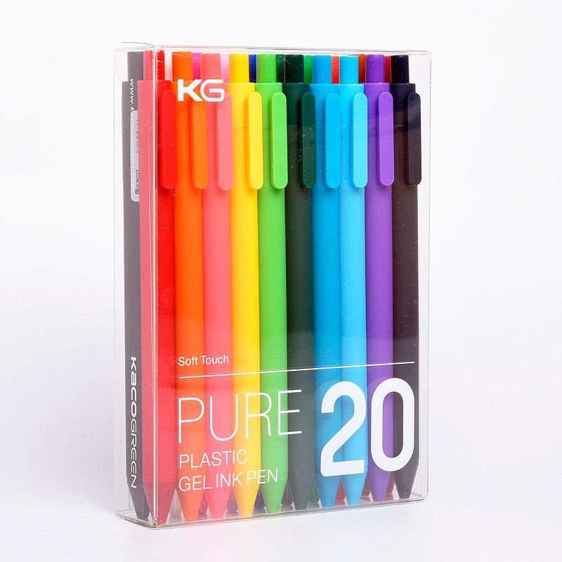 Kaco Pure gel ink Ballpoint Pen Set 20 pcs multicolours