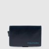 Porta carte di credito doppio con sliding system Piquadro PP5472B2R/BLU