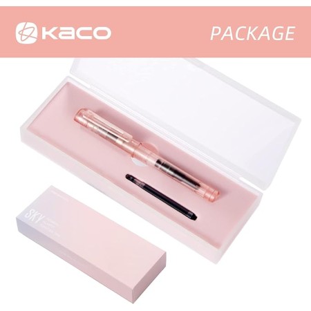 Penna Stilografica Kaco Sky II Rosa Pennino EF