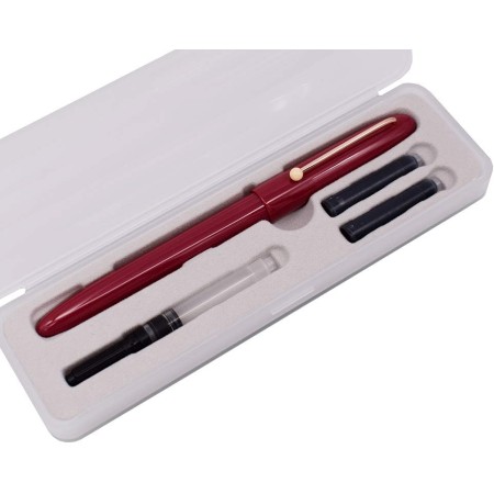 Kaco Retro Fountain Pen Red EF nib