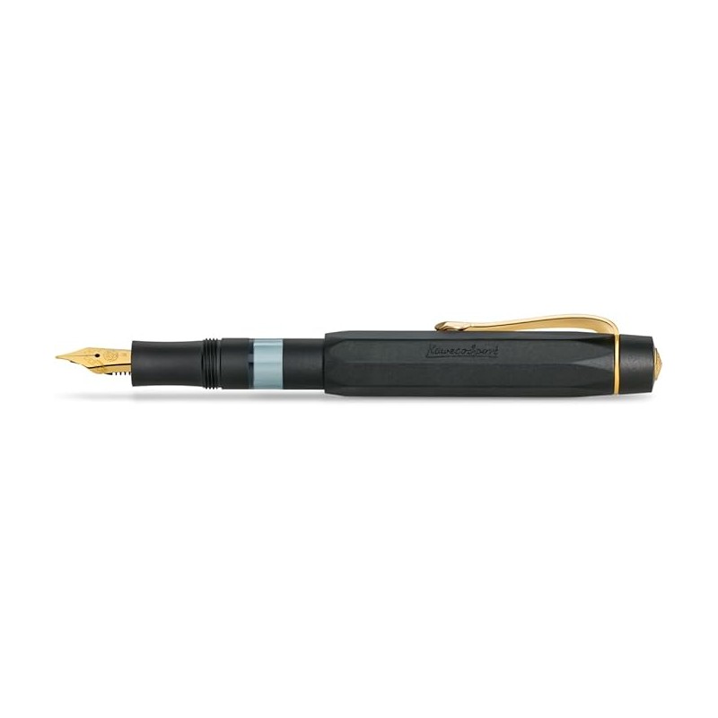 Penna Stilografica Kaweco Sport Piston Filler Starter Set Black/Gold Pennino EF Edizione Speciale