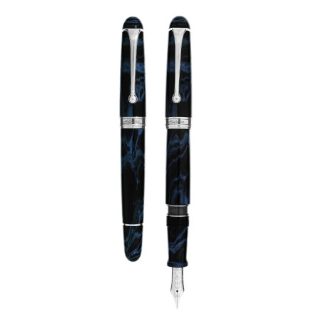 Aurora 888 Fountain Pen Ebanite Blue Fine nib Limited Edition