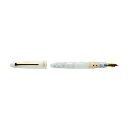 Esterbrook Estie White winter Gold fountain pen, F nib