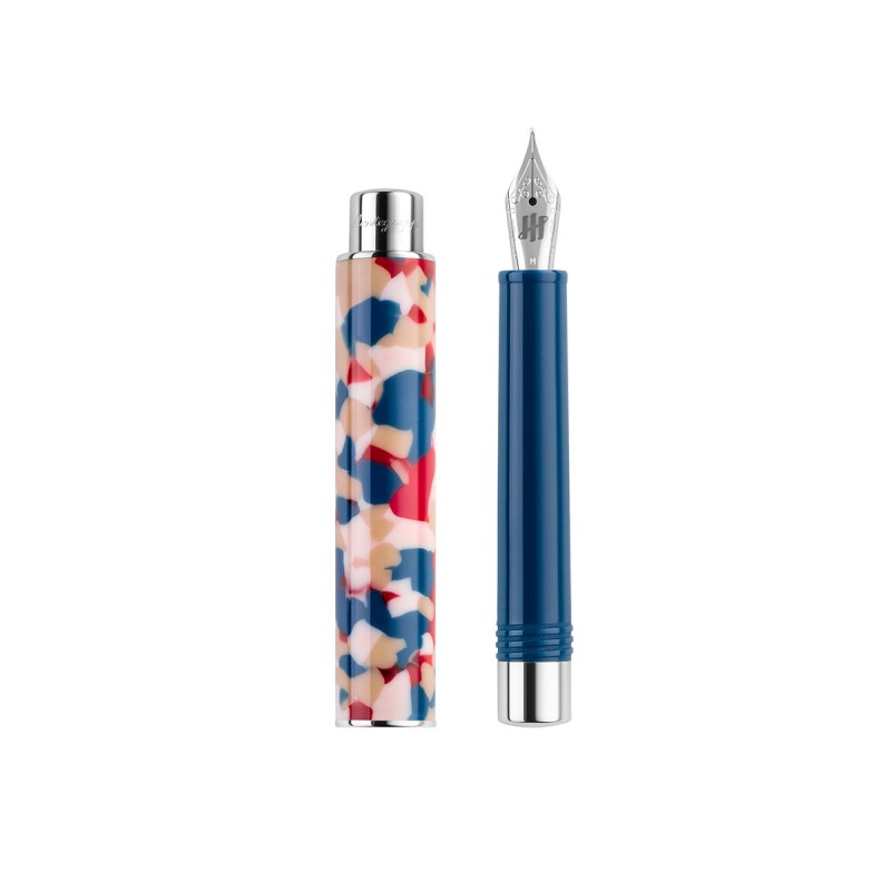 Montegrappa Penna stilografica Gnomo Obsession Ultramarine FP F  ISGNO2AD