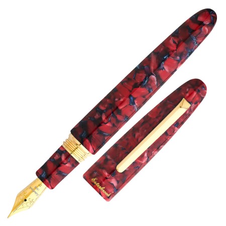 Esterbrook Estie Oversize Fountain Pen Scarlet Gold trim F flex ESC906-FF