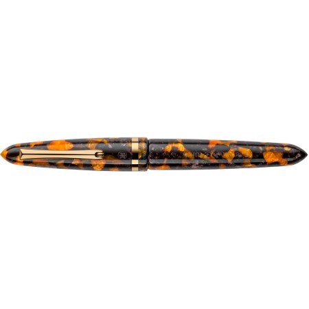 Penna stilografica Venetia Havana Amber 14k pennino F