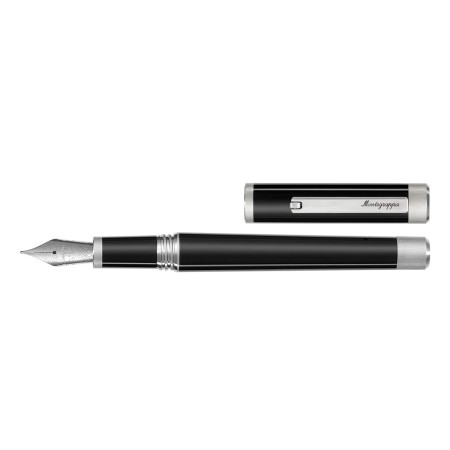 Penna stilografica Montegrappa Zero IP Palladio - Pennino in acciaio F