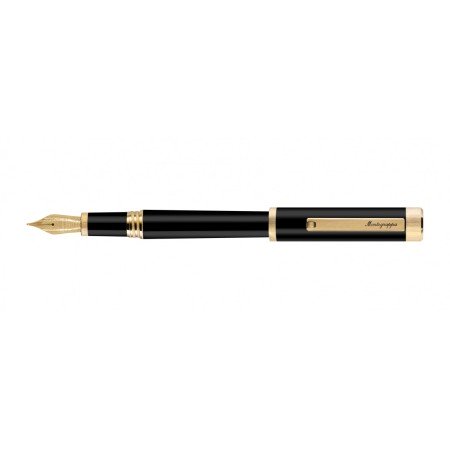 Montegrappa Zero IP Fountain Pen Yellow Gold Steel Fine nib