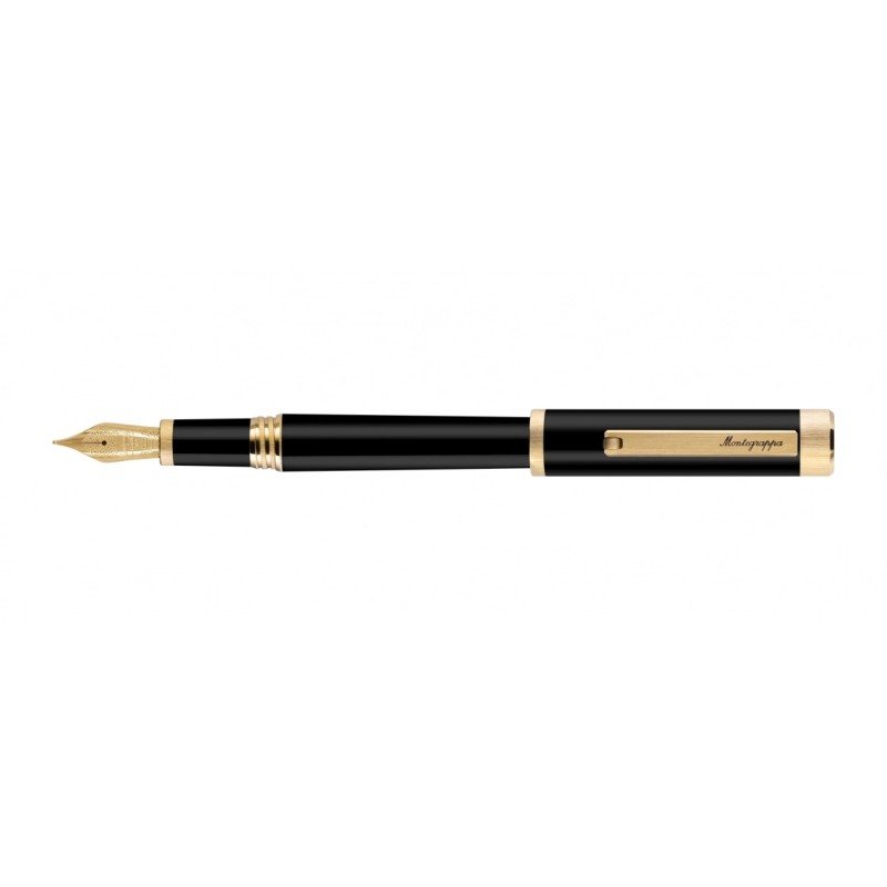 Montegrappa Zero IP Fountain Pen Yellow Gold Steel Fine nib