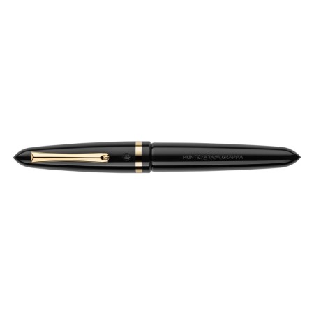 Montegrappa Venetia Black Fountain Pen - F nib ISVEN2AC