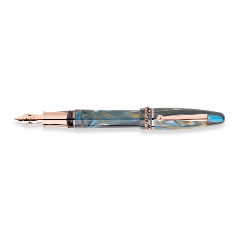 Maiora Ultra Ogiva fountain pen - Golden Age - Wind Fin. rose gold nib F