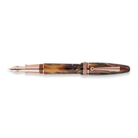 Maiora Ultra Ogiva fountain pen - Golden Age - Fire Fin. rose gold nib F