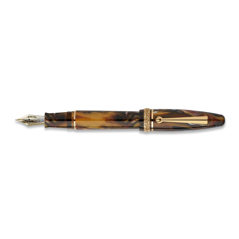 Maiora Ultra Ogiva fountain pen - Golden Age 2.0 - Fire Fin. gold nib F