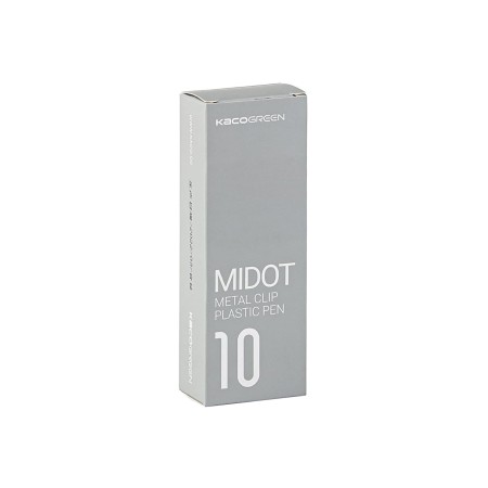 Kaco Midot Gel Ink Ballpoint Grey (10 pcs)