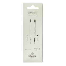 Refills Ballpoint Pineider Demo Black Medium - Pack 2