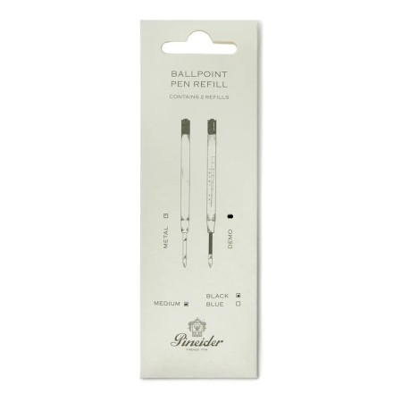 Refills Ballpoint Pineider Demo Black Medium - Pack 2- per penna a sfera