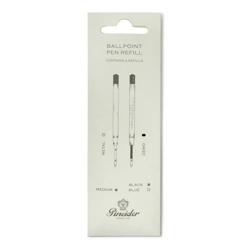 Refills Ballpoint Pineider Demo Black Medium - Pack 2- per penna a sfera