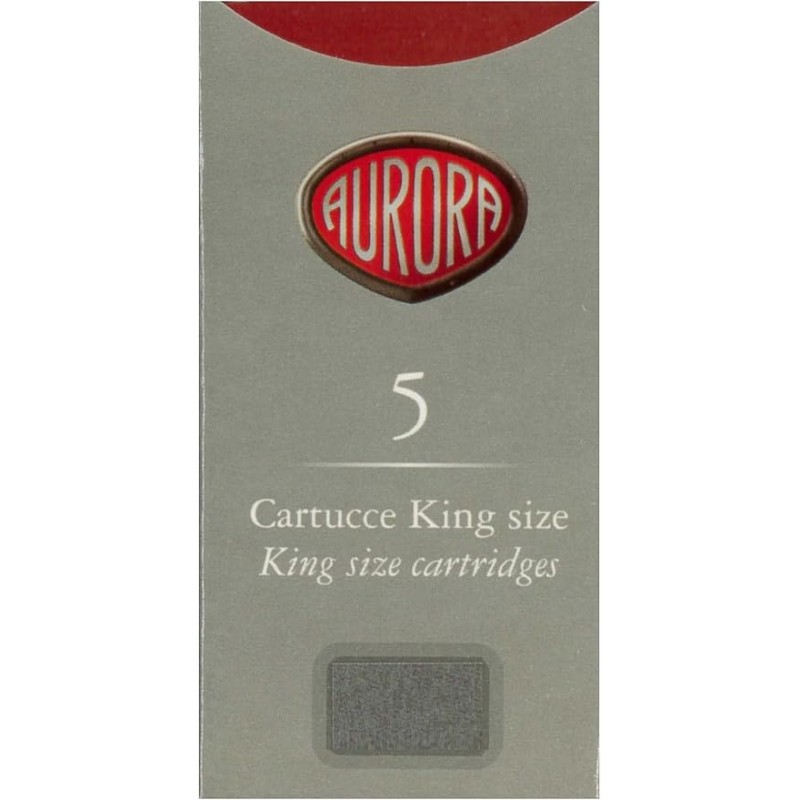 Cartucce Aurora ricambio cartuccia King size inchiostro per stilografica blu 5pz