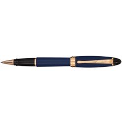 Aurora Ipsilon Satin  Rollerball Pen Blue rose gold Trims