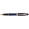 Aurora Ipsilon Satin  Rollerball Pen Blue rose gold Trims