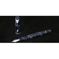 Aurora 888 Fountain Pen Ebanite Blue Fine nib Limited Edition