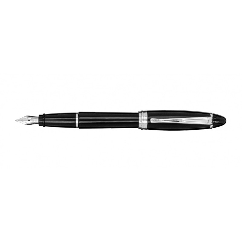 Aurora Ipsilon Resin Fountain Pen Black Fine nib B11-N