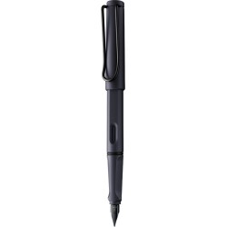 Lamy Safari steel black fountain pen with EF nib