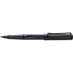 Lamy Safari steel black fountain pen with F nib