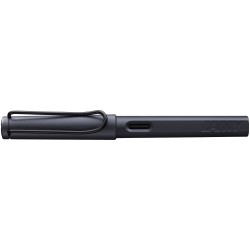 Lamy Safari steel black fountain pen with F nib