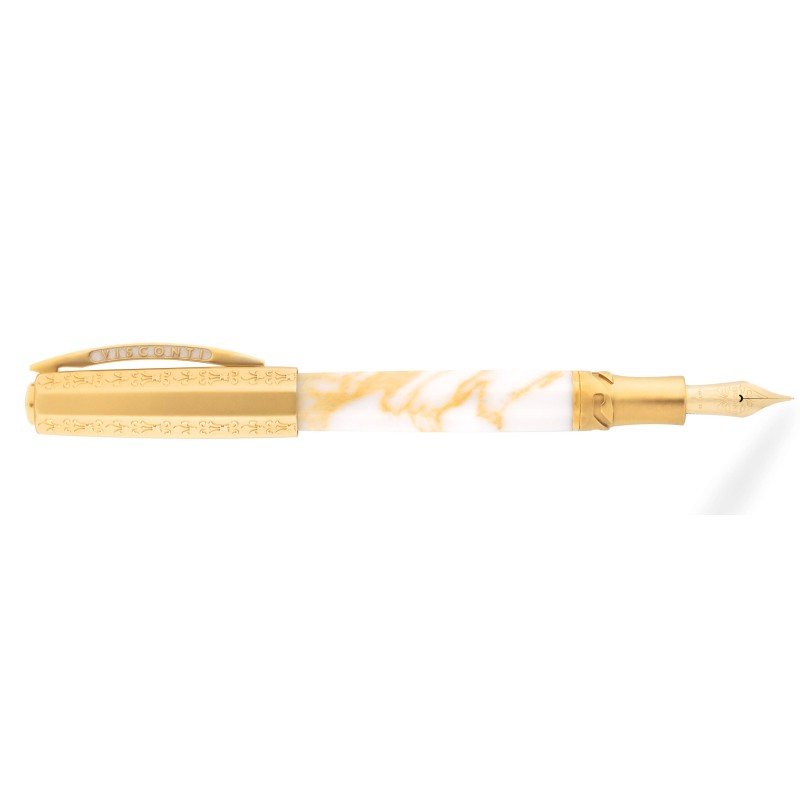 Visconti Il Magnifico Fountain Pen Calacatta Gold  EF nib Limited Edition