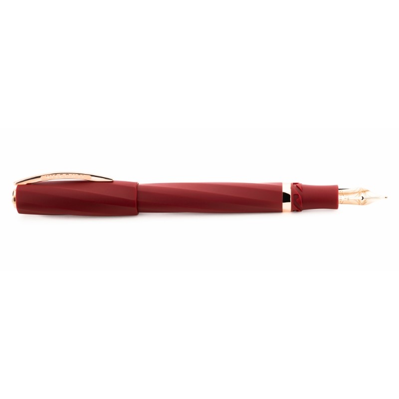 Visconti Divina Matte Bordeaux Fountain pen Fine nib 14KT