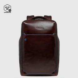 Piquadro Backpack 2 compartments in leather for 14" laptop customizable CA6591B2/MO