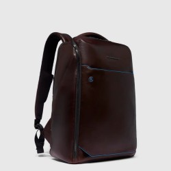 Piquadro Backpack 2 compartments in leather for 14" laptop customizable CA6591B2/MO