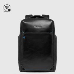 Piquadro backpack 2 compartments in leather for 14" laptop customizable CA6591B2/N