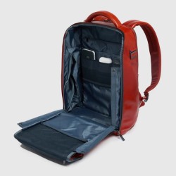 Piquadro Backpack 2 compartments in leather for 14" laptop customizable CA6591B2/MO