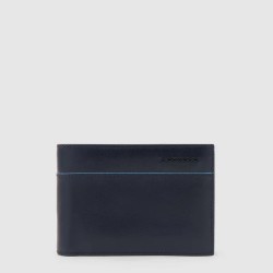 Piquadro Men's leather wallet with coin holder PU257B2VR/BLUE