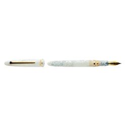 Esterbrook Estie Fountain Pen Winter White Gold Trim FP F