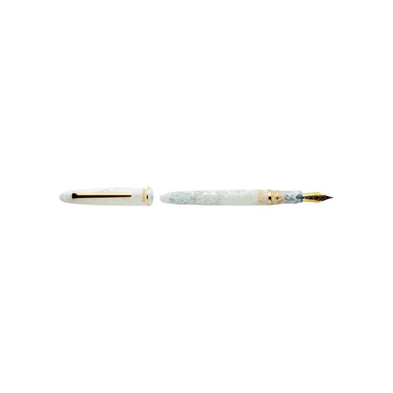 Esterbrook Estie Fountain Pen Winter White Gold Trim FP F