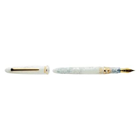 Penna stilografica Esterbrook Estie Winter White Button Piston FP F