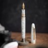 Penna stilografica Esterbrook Estie Winter White Button Piston FP F