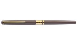 Esterbrook Model J Fountain Pen Ebonite Violet Gold Trim F Nib