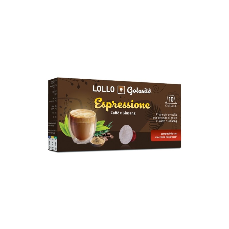 Caffè e Ginseng Lollo Caffè Espressione per Nespresso box 10 pezzi