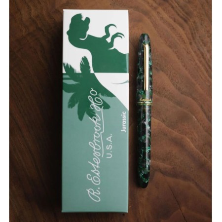 Esterbrook Estie Jurrasic Gold Trim fountain pen F Fude nib