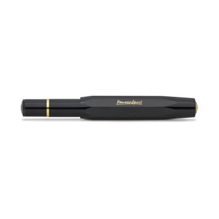 Kaweco Piston Sport Classic Black Fountain Pen with EF nib