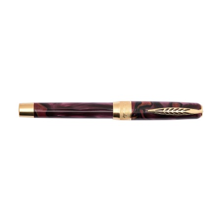 Penna Roller Pineider LGB Rock Wine Red finiture oro giallo