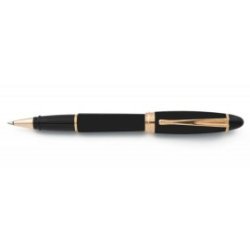 Aurora Ipsilon Satin Rollerball Pen Black Rose Gold