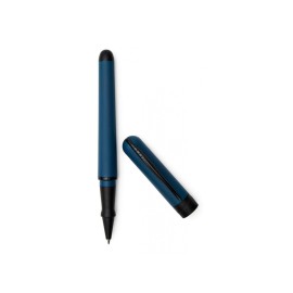 Pineider Avatar UR Matt Black  Rollerball pen Ice Blue