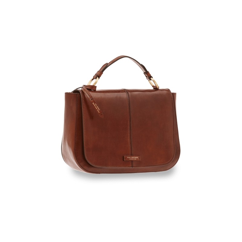 The Bridge 04465901/14 brown leather handbag with shoulder strap