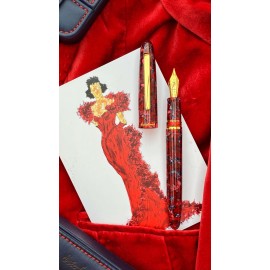 Penna stilografica Esterbrook Estie Scarlet Gold trim  ESC916-F